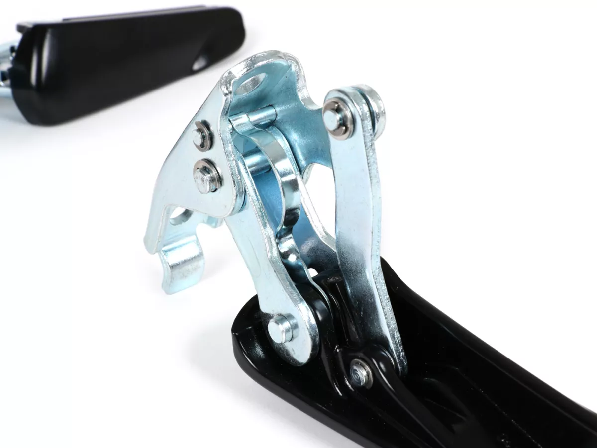 Fotstödssats -MOTO NOSTRA- Vespa GT, GTL, GTS 125-310, GTV - svart matt/zink