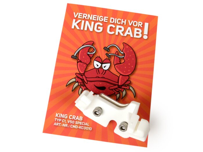 Gaskabelhouder in stuur -CMD King Crab (type C1)- Vespa V50 Special, V50 Elestart - Trapeziumvormige koplamp