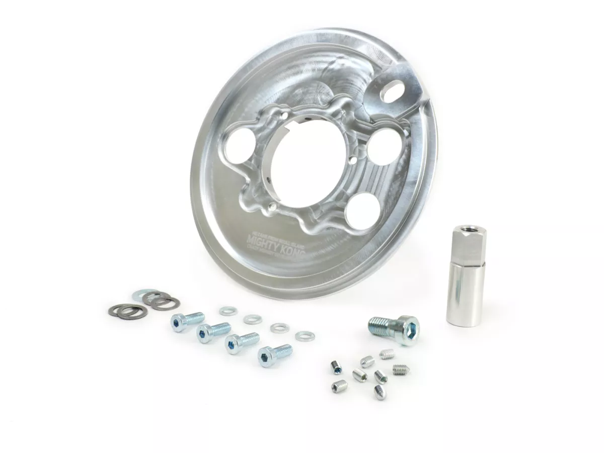 Reinforcement of cluster gear support / engine casing -CMD Mighty Kong CNC- Vespa PX, T5 (VNX5T), GT125 (VNL2T), GTR125 (VNL2T), TS125 (VNL3T), Sprint150 (VLB1T), Rally180 (VSD1T), Rally200 (VSE1T)