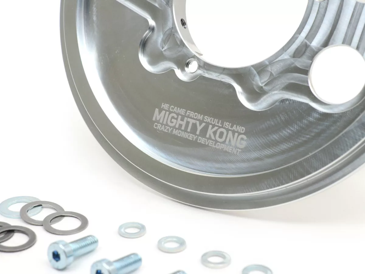Reinforcement of cluster gear support / engine casing -CMD Mighty Kong CNC- Vespa PX, T5 (VNX5T), GT125 (VNL2T), GTR125 (VNL2T), TS125 (VNL3T), Sprint150 (VLB1T), Rally180 (VSD1T), Rally200 (VSE1T)