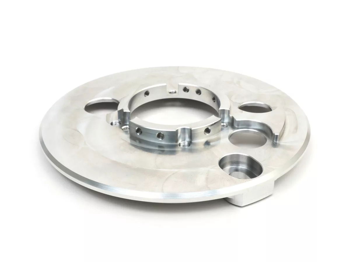 Reinforcement of cluster gear support / engine casing -CMD Mighty Kong CNC- Vespa PX, T5 (VNX5T), GT125 (VNL2T), GTR125 (VNL2T), TS125 (VNL3T), Sprint150 (VLB1T), Rally180 (VSD1T), Rally200 (VSE1T)