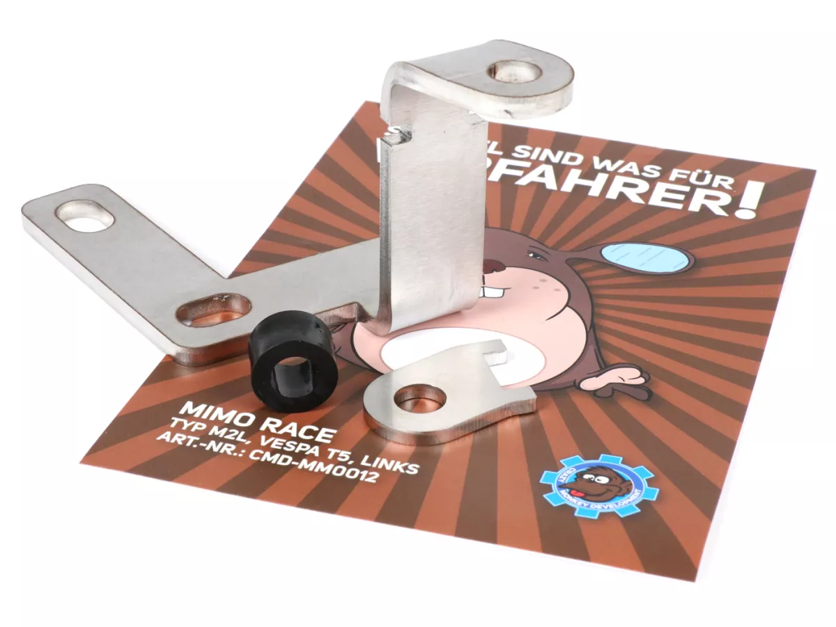 Mirror bracket -CMD MiMo Race- Vespa PK S, PK XL, PX - left hand side