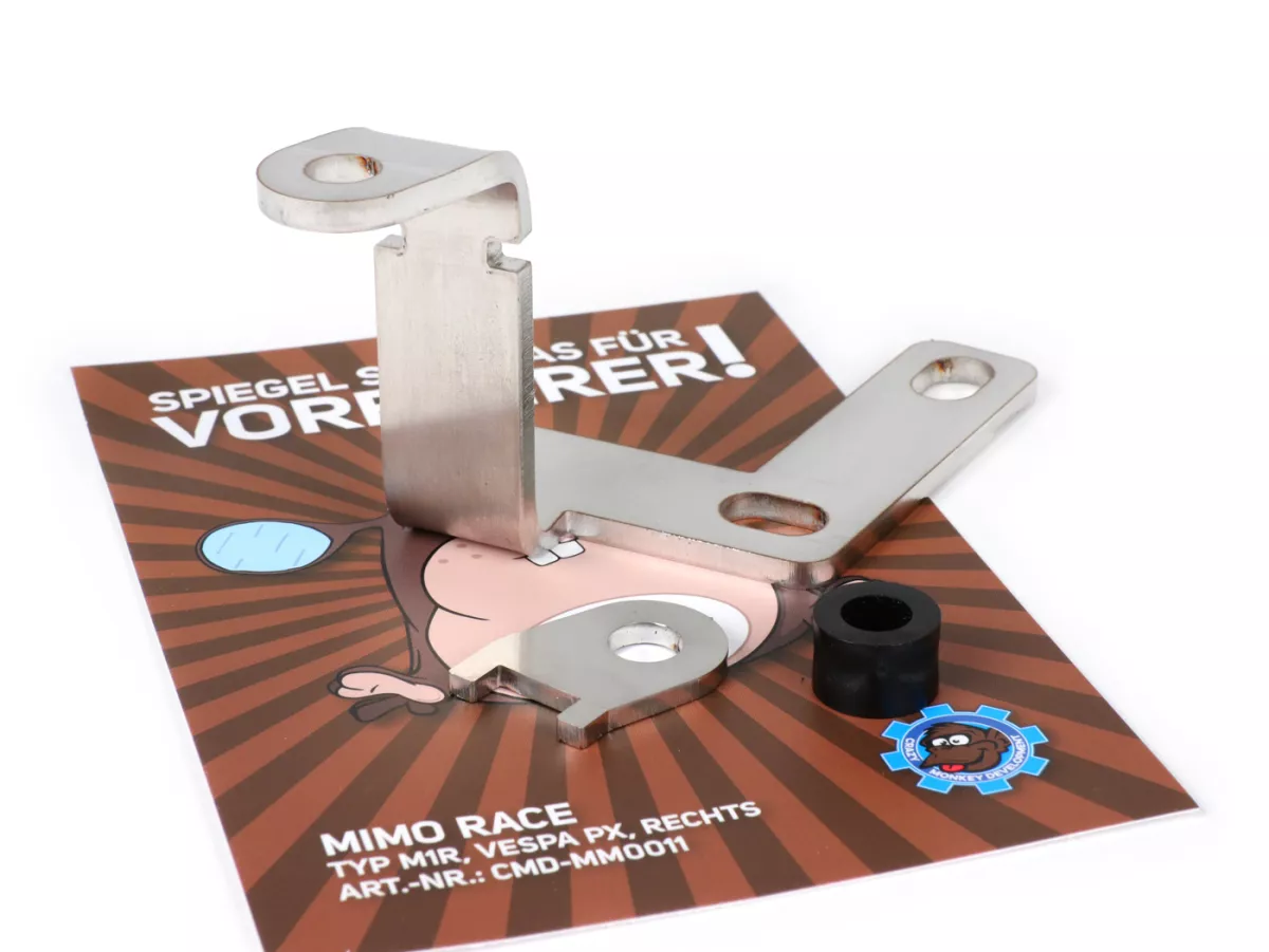 Mirror bracket -CMD MiMo Race- Vespa PK S, PK XL, PX - right hand side