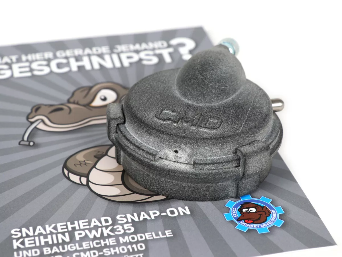 Carburettor top cap -CMD SnakeHead SO (Snap-On)- Keihin PWK33, PWK35, PWK38, PWK41