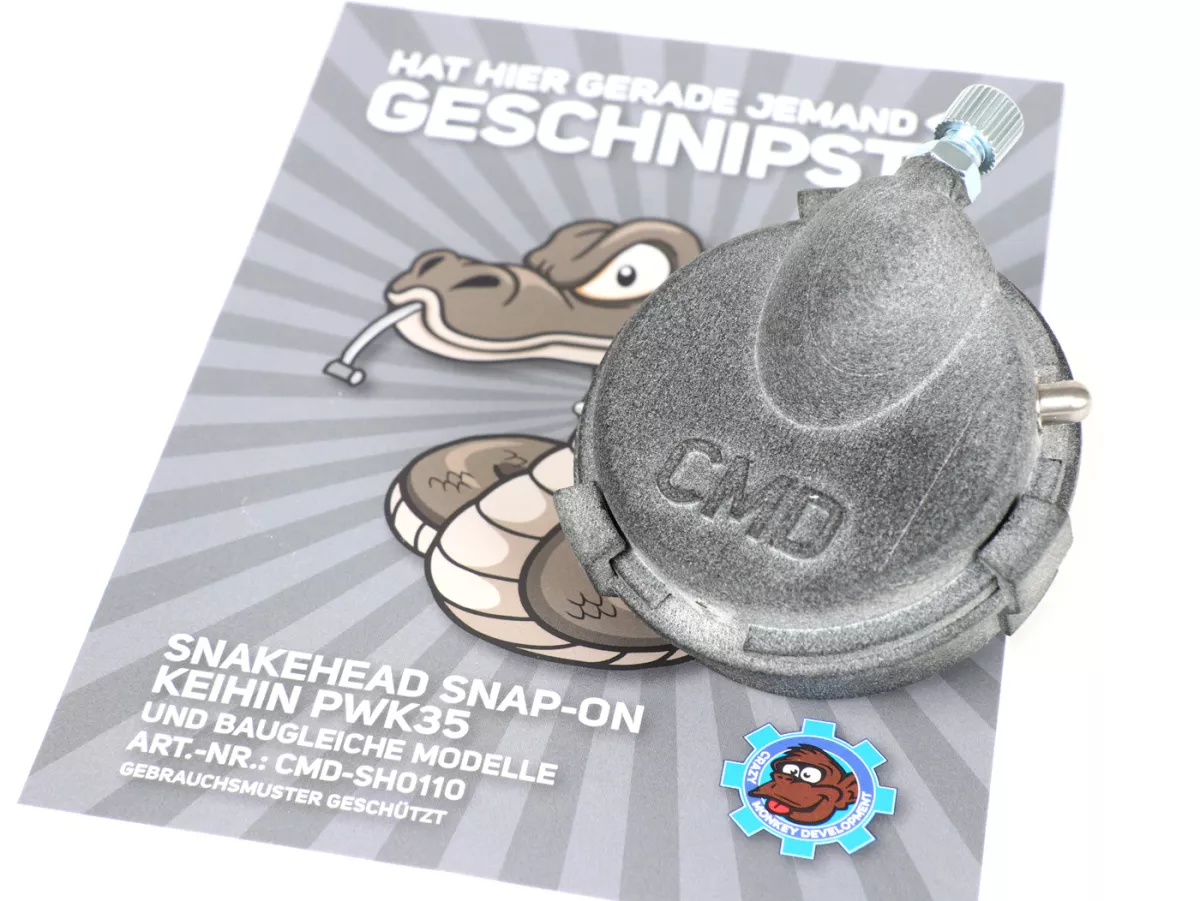 Carburettor top cap -CMD SnakeHead SO (Snap-On)- Keihin PWK33, PWK35, PWK38, PWK41