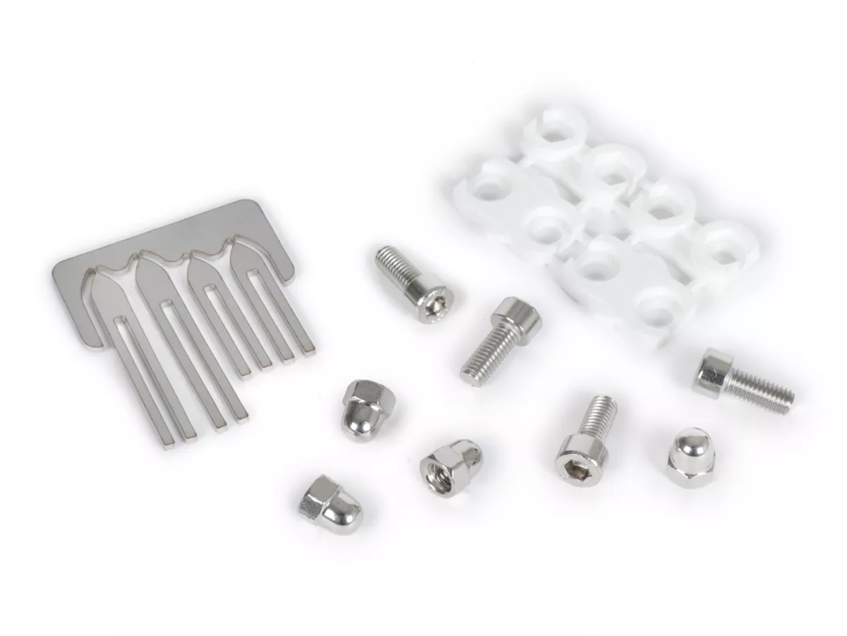 Naaldenset -CMD Harpoen meetpunten standaard, 2 x 28mm en 2 x 40mm, dubbelpak met 4 meetpunten incl. accessoires- Vespa Largeframe en Smallframe