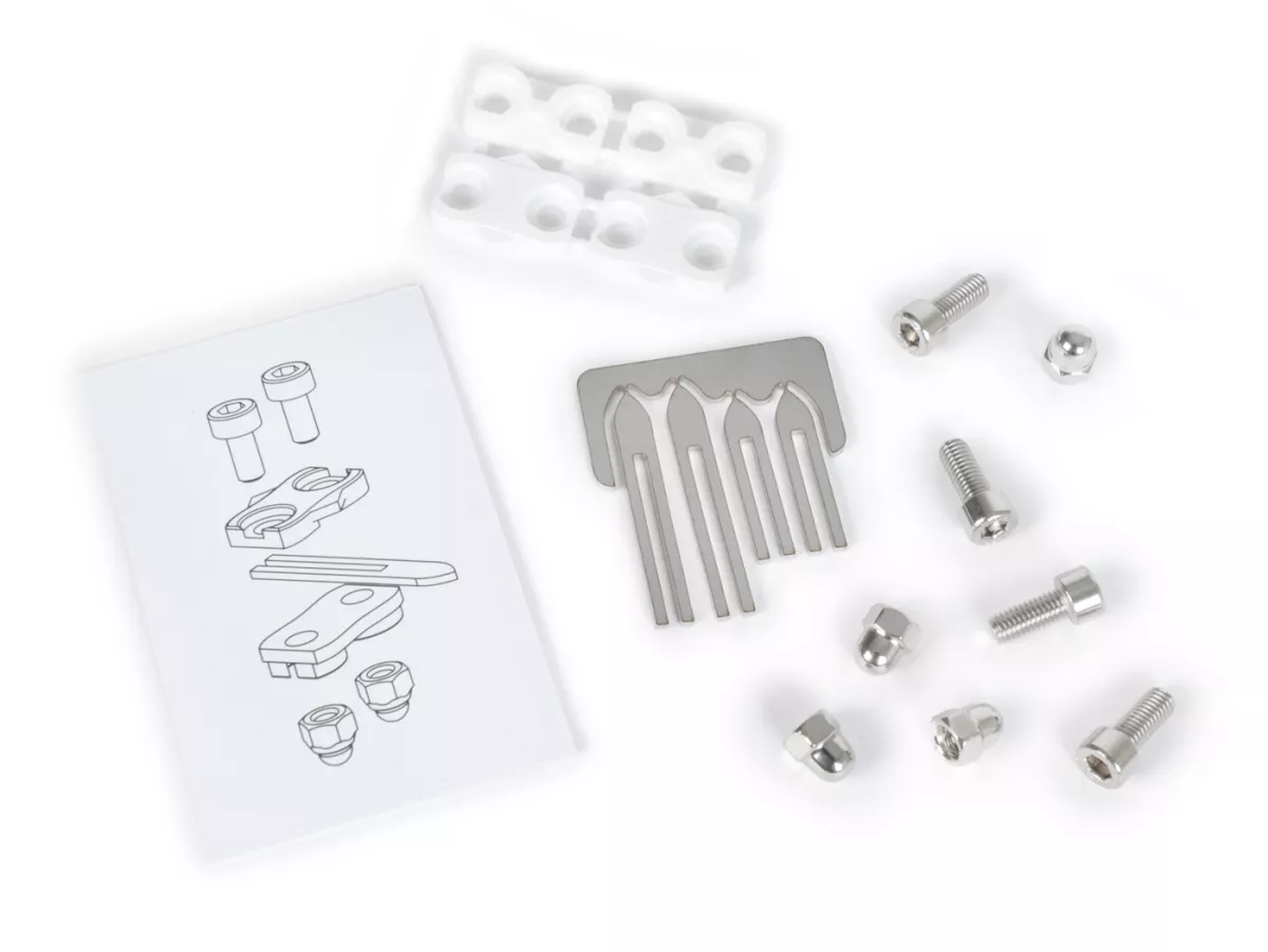 Naaldenset -CMD Harpoen meetpunten standaard, 2 x 28mm en 2 x 40mm, dubbelpak met 4 meetpunten incl. accessoires- Vespa Largeframe en Smallframe
