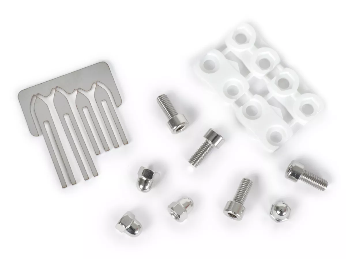 Naaldenset -CMD Harpoen meetpunten standaard, 2 x 28mm en 2 x 40mm, dubbelpak met 4 meetpunten incl. accessoires- Vespa Largeframe en Smallframe