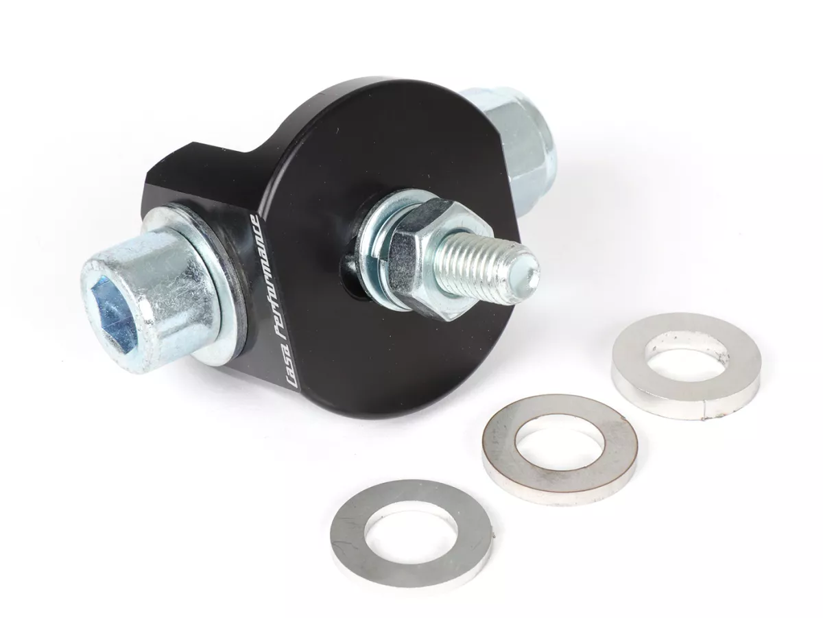 Adaptateur d'amortisseur -CASA PERFORMANCE- Moteur Lambretta Junior J50, J125 dans un cadre Lambretta Lui/Vega.