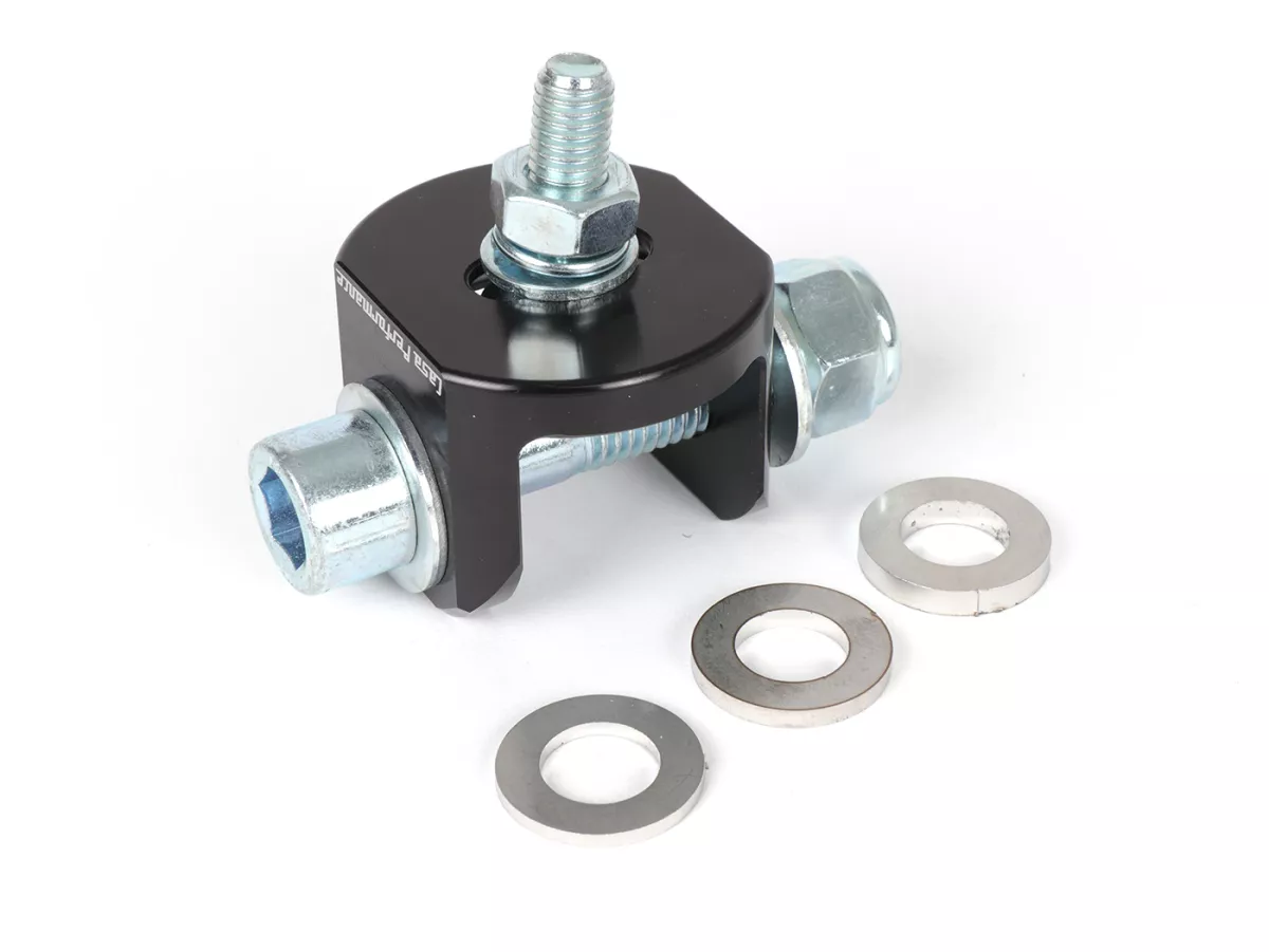 Adaptateur d'amortisseur -CASA PERFORMANCE- Moteur Lambretta Junior J50, J125 dans un cadre Lambretta Lui/Vega.