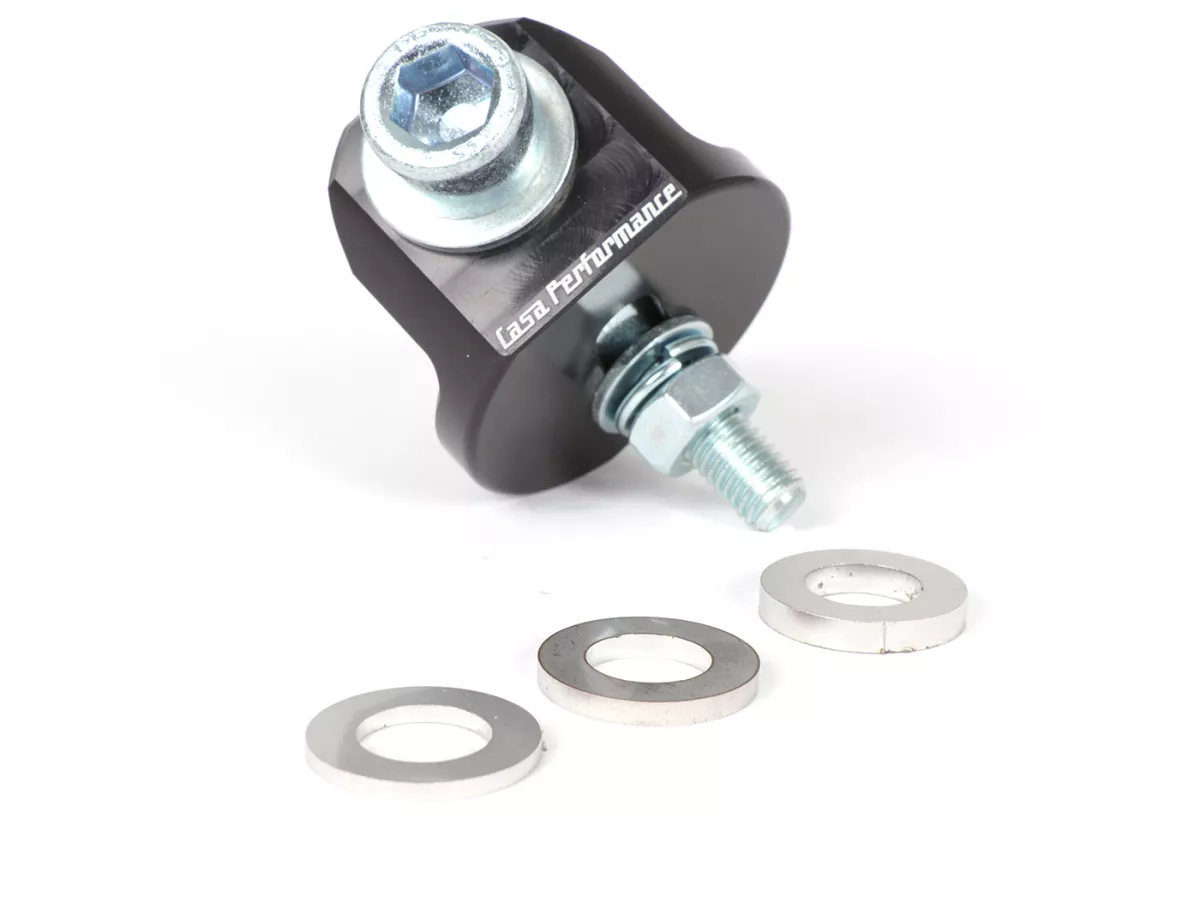 Adaptateur d'amortisseur -CASA PERFORMANCE- Moteur Lambretta Junior J50, J125 dans un cadre Lambretta Lui/Vega.