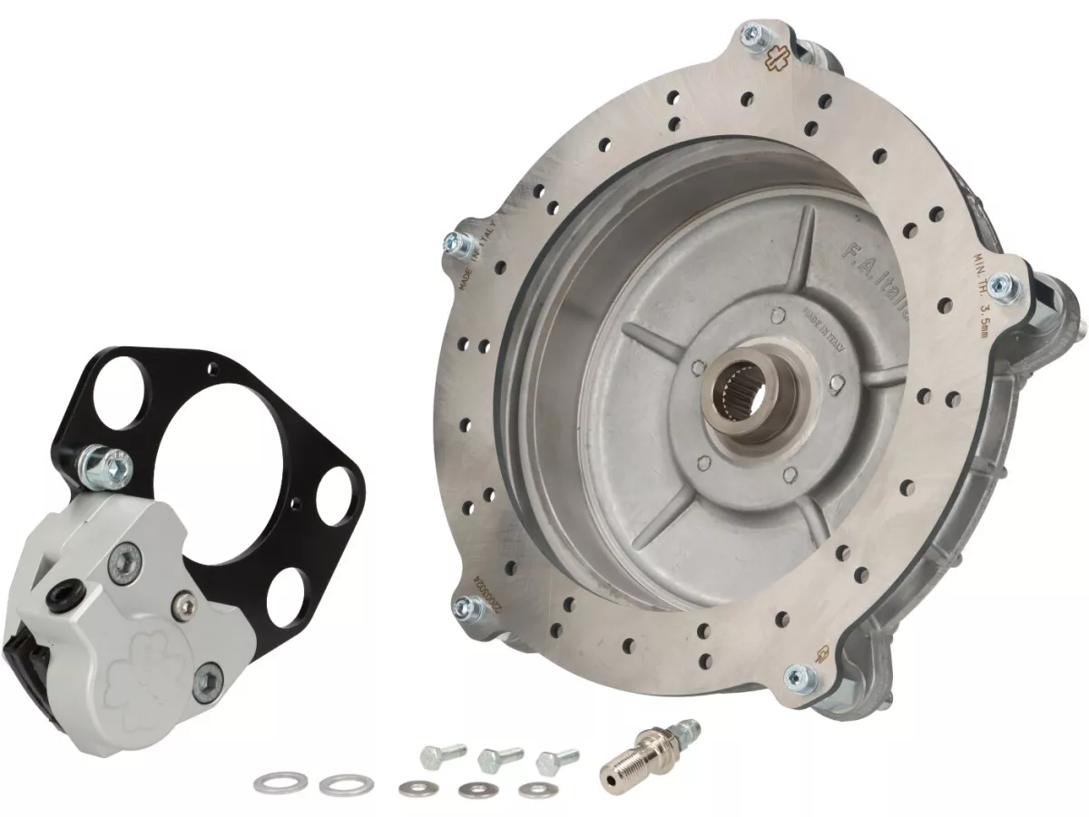 Schijfremset achter -CRIMAZ- Vespa Largeframe PX (alle), T5, Rally, Sprint, TS125, GT125, GTR125, GL150, Super, VNB4-6, VBB2T