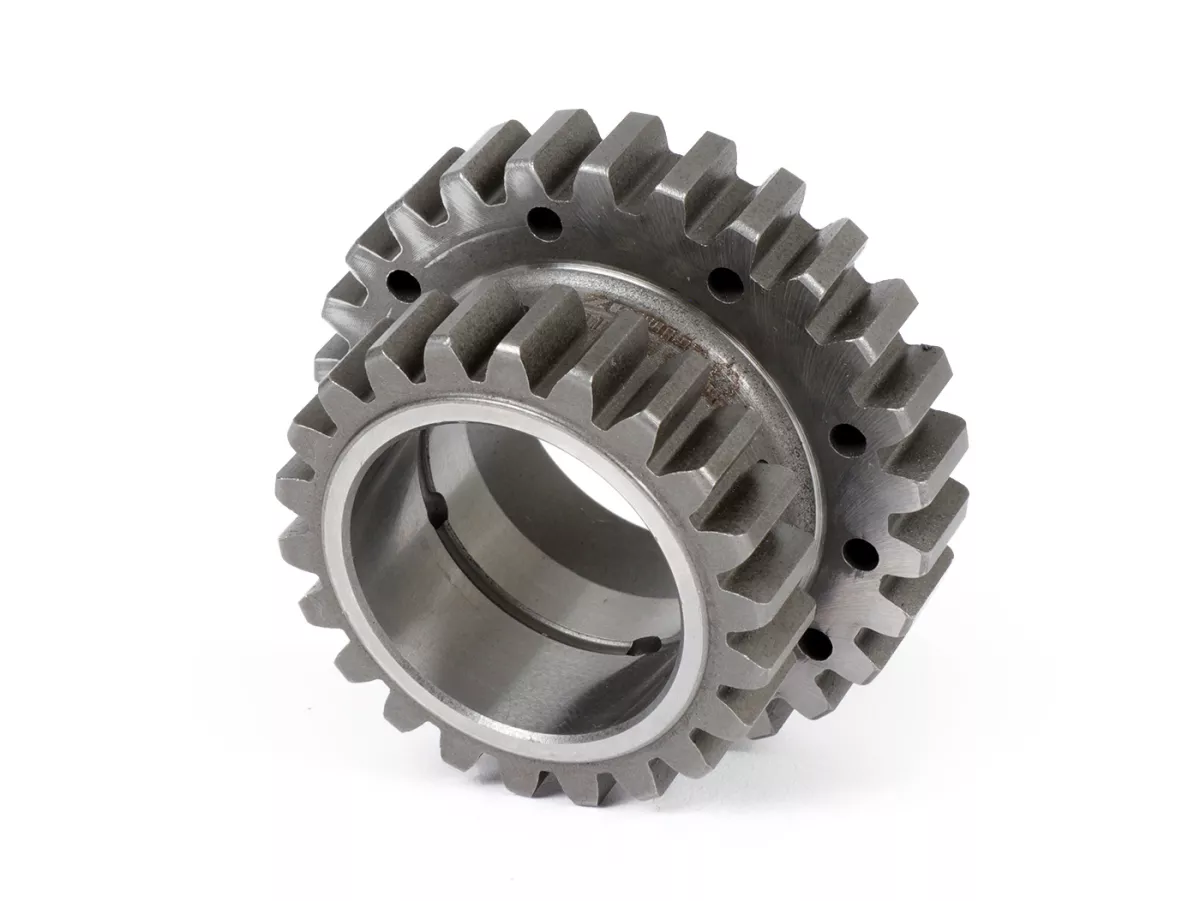 Koppeling rondsel voor koppeling Kingwelle/Crimaz CMX -CRIMAZ versterkt/strak getand- Vespa Largeframe PX, Rally, Sprint, Cosa, T5, LML 2T - 24T voor primaire Polini/Malossi 64T