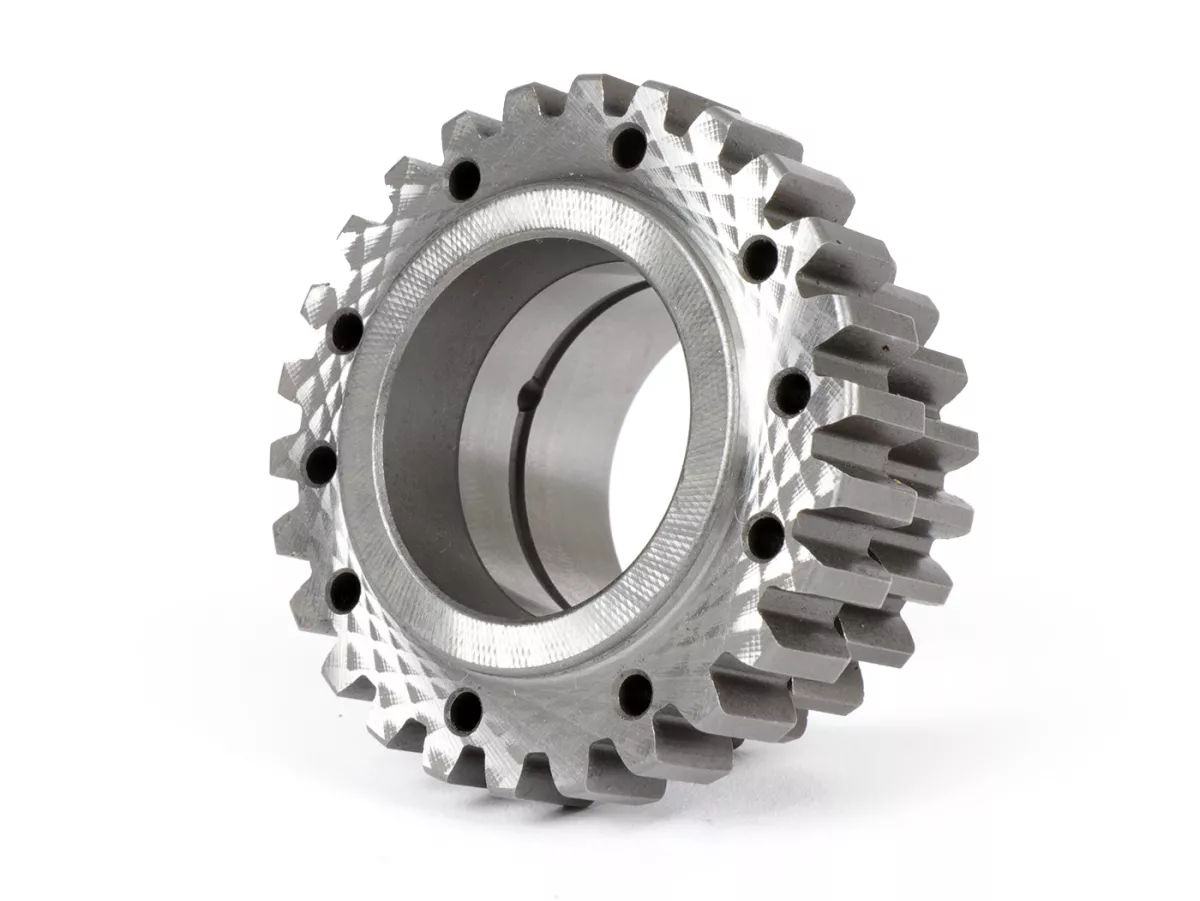 Koppeling rondsel voor koppeling Kingwelle/Crimaz CMX -CRIMAZ versterkt/strak getand- Vespa Largeframe PX, Rally, Sprint, Cosa, T5, LML 2T - 24T voor primaire Polini/Malossi 64T
