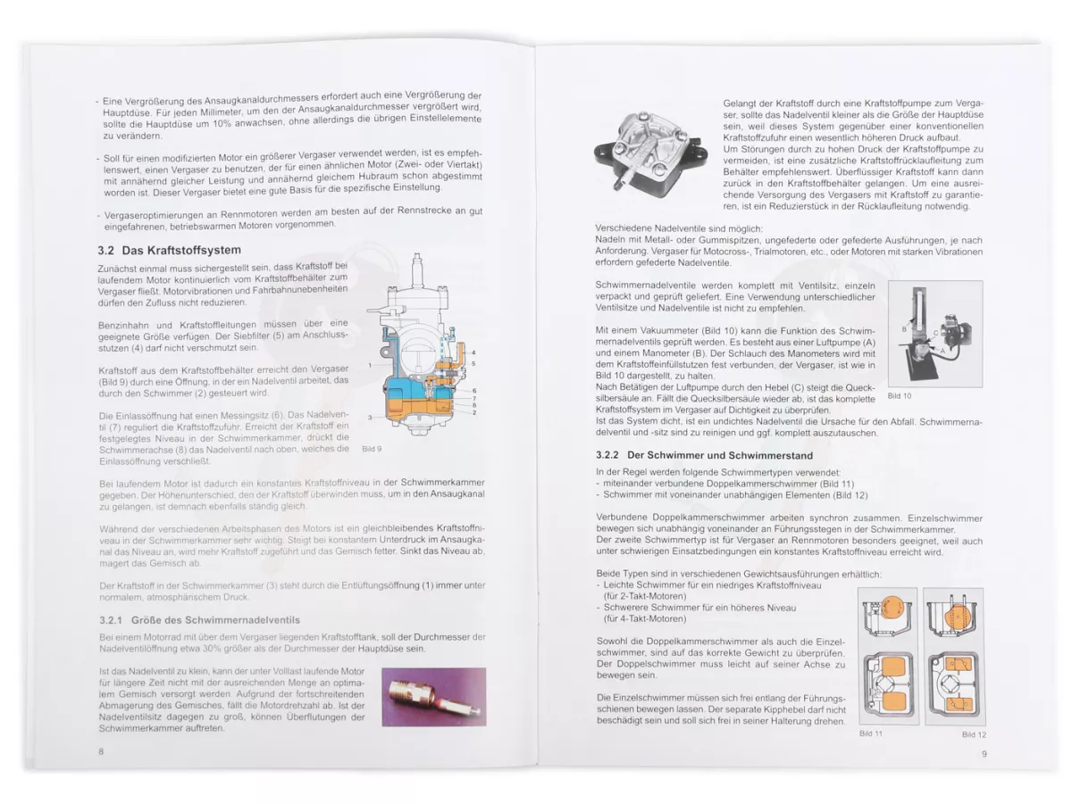 Buku - DELLORTO, Pengoperasian dan penyetelan manual karburator Dellorto 2.1- Jerman