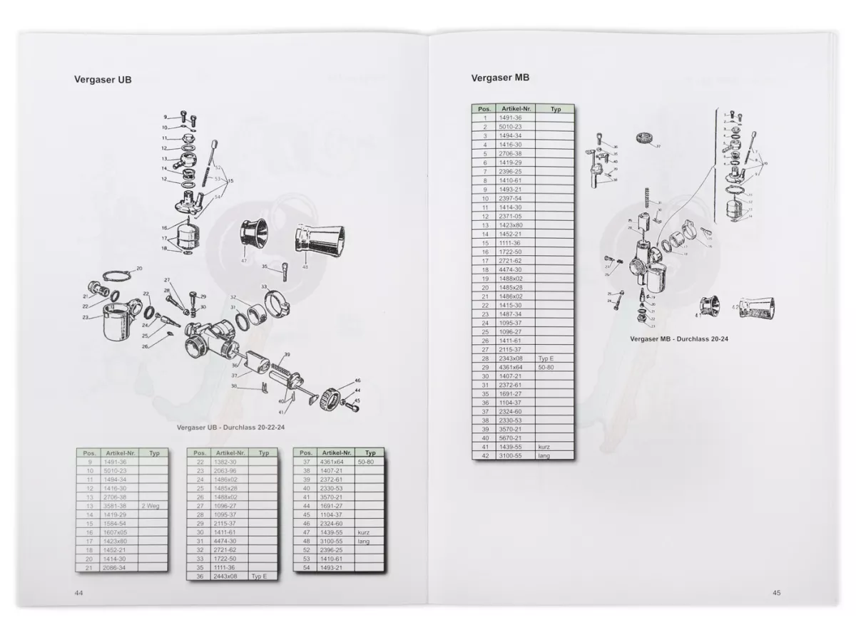 Buku - DELLORTO, Pengoperasian dan penyetelan manual karburator Dellorto 2.1- Jerman