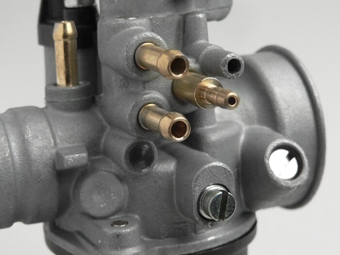 Carburatore -DELLORTO 17,5mm PHBN LS- strozzatura manuale, Minarelli 50 ccm - AW=23mm-