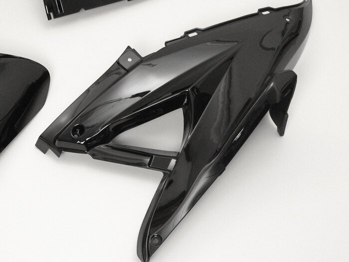 Body part kit -DMP- 11 pc. - Yamaha Aerox (YQ50/L, 2-stroke), MBK Nitro (YQ50/L, 2-stroke) - metallic black