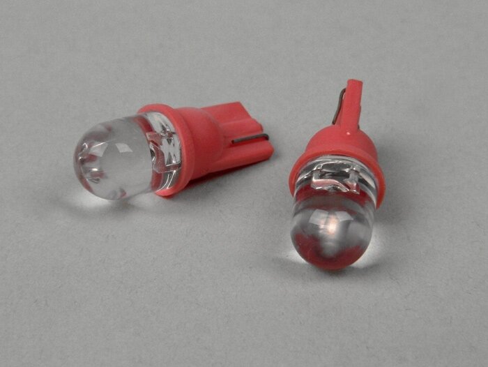 Parkeringsljus LED set -W2.1x9.5d- Röd