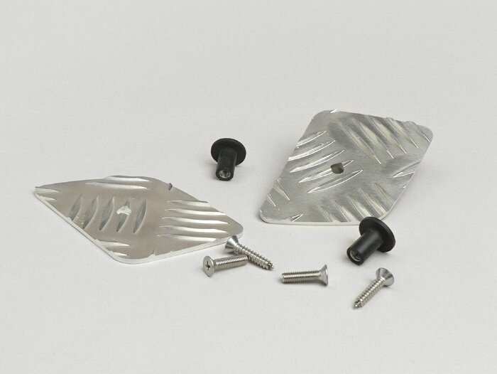 Passeggero in alluminio a scacchiera -DF OPTICPARTS- CPI Hussar