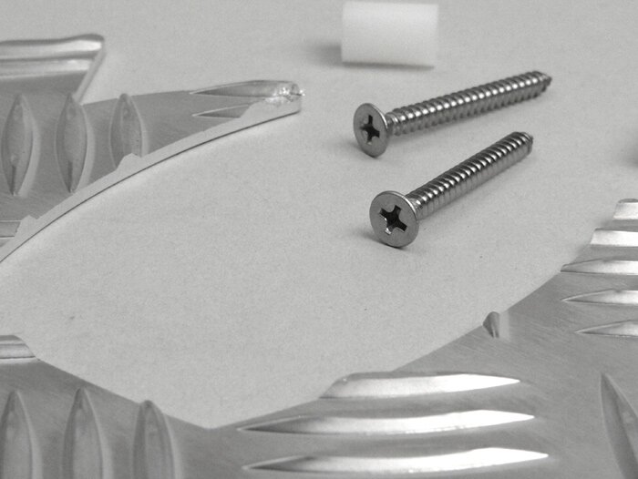 Cache dessous de guidon -DF OPTICPARTS- Piaggio NRG Power - tôle gaufrée