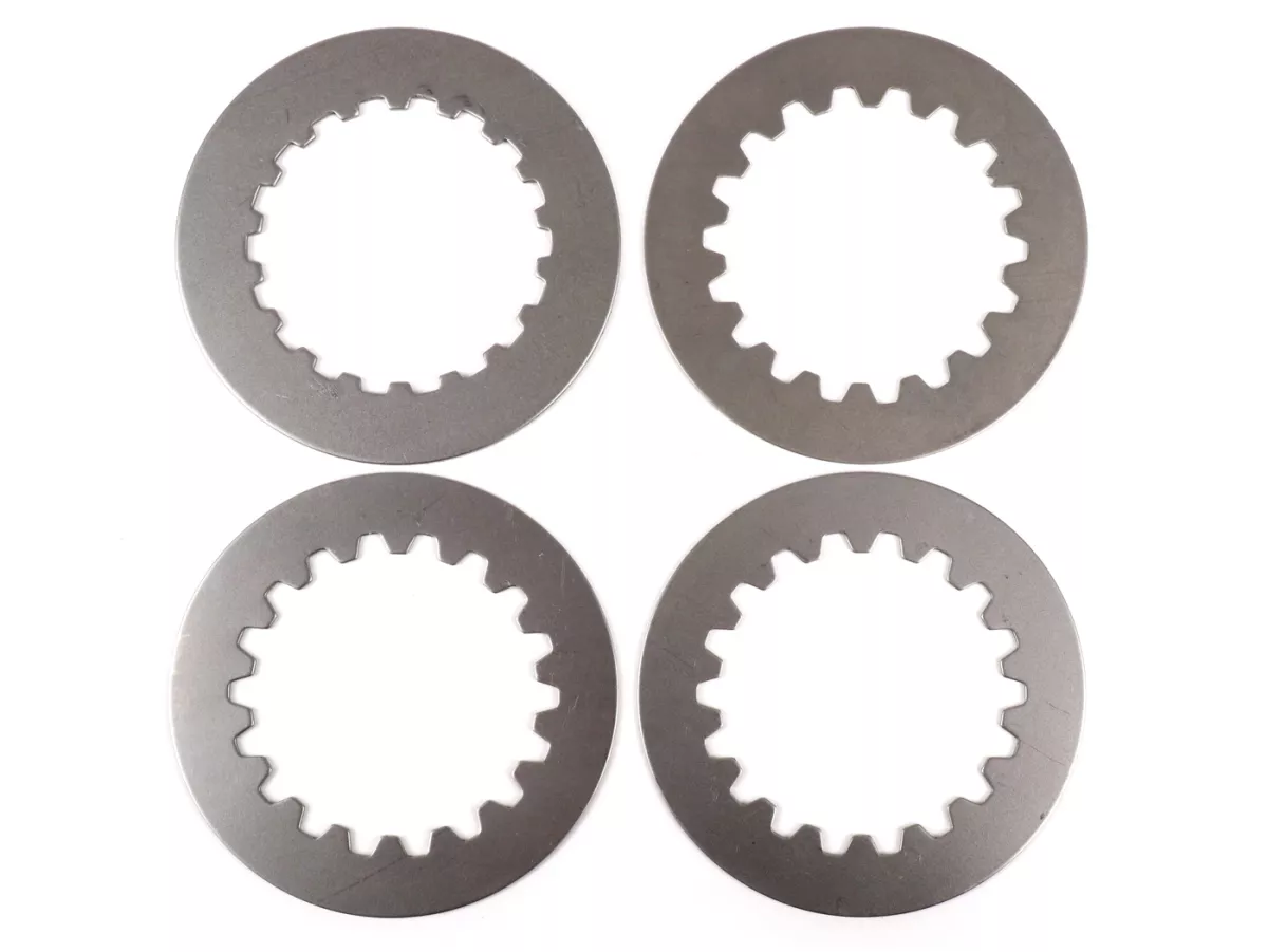 Clutch friction plate set incl. steel plates -FERODO 'Standard' Vespa Cosa2- suitable for standard clutch basket of Vespa Cosa2/FL (1992-), PX (1995-), Superstrong, Scooter & Service, MMW, Ultrastrong - 4 plates