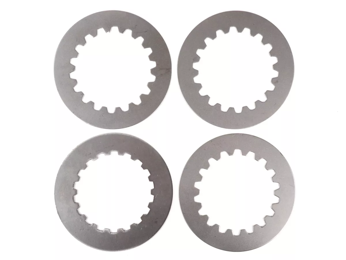 Clutch friction plate set incl. steel plates incl. 8 springs -FERODO 'Standard' Vespa Cosa2- suitable for standard clutch basket of Vespa Cosa2/FL (1992-), PX (1995-), Superstrong, Scooter & Service, MMW, Ultrastrong - 4 plates