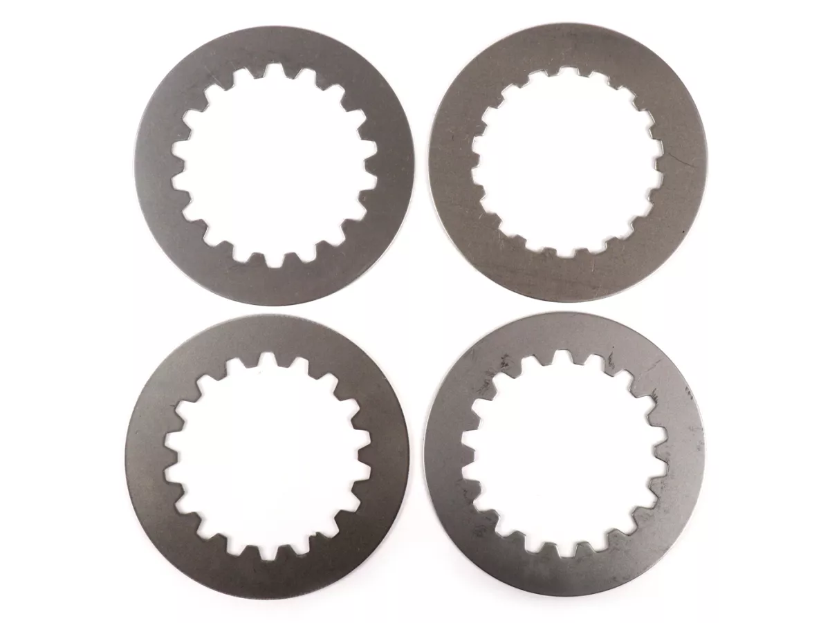 Clutch friction plate set incl. steel plates incl. 8 springs -FERODO 'Race 'High Performance Carbon' Vespa Cosa2- suitable for standard clutch basket of Vespa Cosa2/FL (1992-), PX (1995-), Superstrong, Scooter & Service, MMW, Ultrastrong - 4 plates