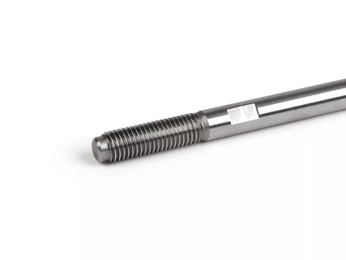 Stud bolt set -FABBRI RACING- M7 x 160mm, high-strength steel, rolled thread, spanner flat 6mm incl. brass nut set- used for cylinder Vespa V90, PV125, ET3, PK80, PK125 (for crankshaft stroke=54mm)