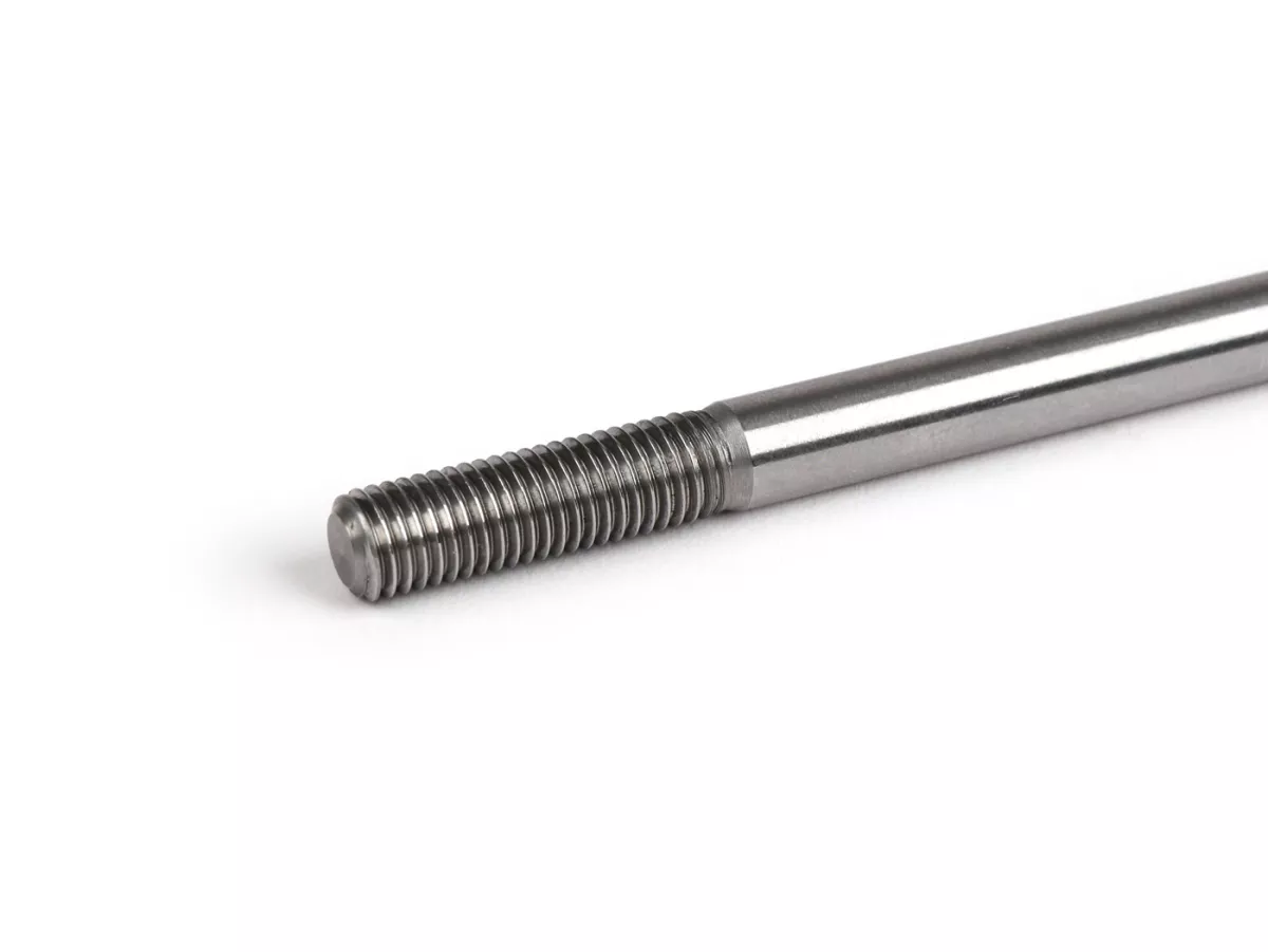 Stud bolt set -FABBRI RACING- M7 x 160mm, high-strength steel, rolled thread, spanner flat 6mm incl. brass nut set- used for cylinder Vespa V90, PV125, ET3, PK80, PK125 (for crankshaft stroke=54mm)