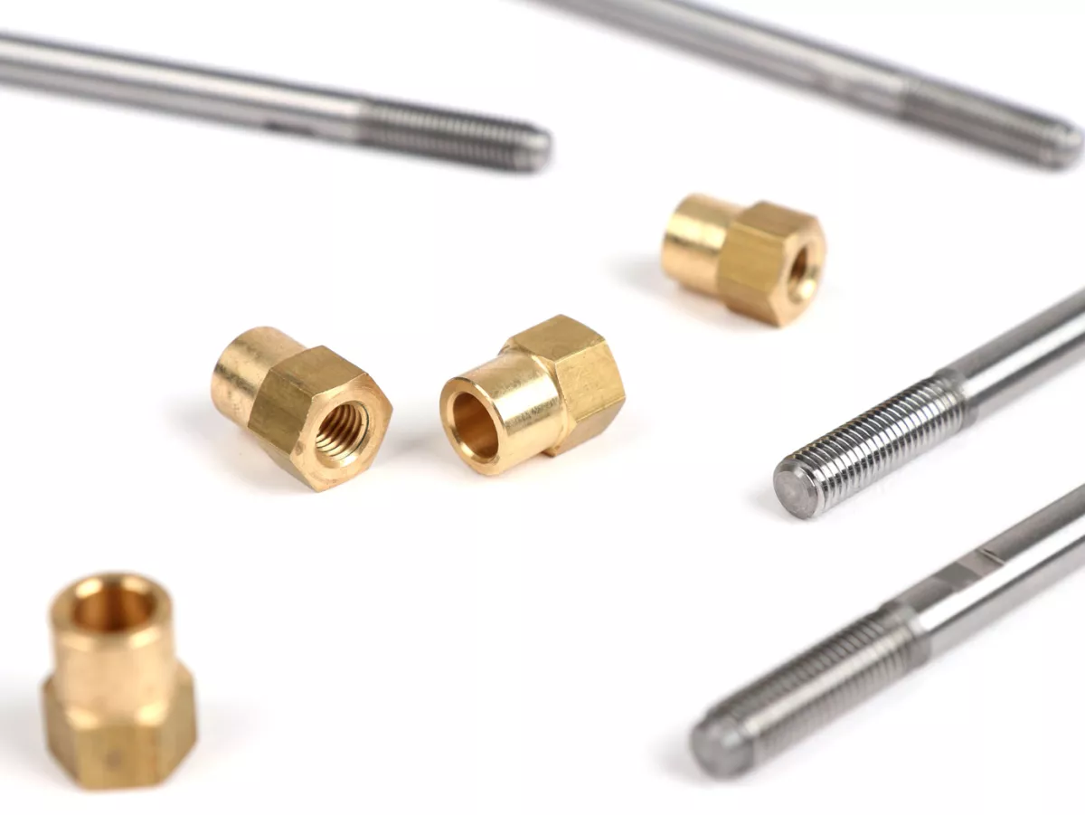 Stud bolt set -FABBRI RACING- M7 x 160mm, high-strength steel, rolled thread, spanner flat 6mm incl. brass nut set- used for cylinder Vespa V90, PV125, ET3, PK80, PK125 (for crankshaft stroke=54mm)