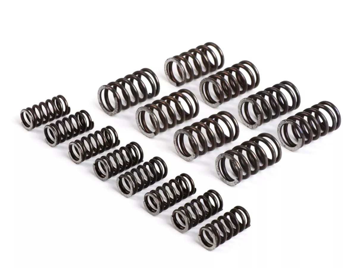 Jeu ressorts embrayage pour embrayage -FABBRI RACING (XXL)- Vespa V50, V90, SS50, SS90, PV125, ET3, PK50, PK80, PK50 S, PK80 S, PK125 S, PK50 XL, PK125 XL, ETS, PK50 HP, PK50 SS - 16 unités