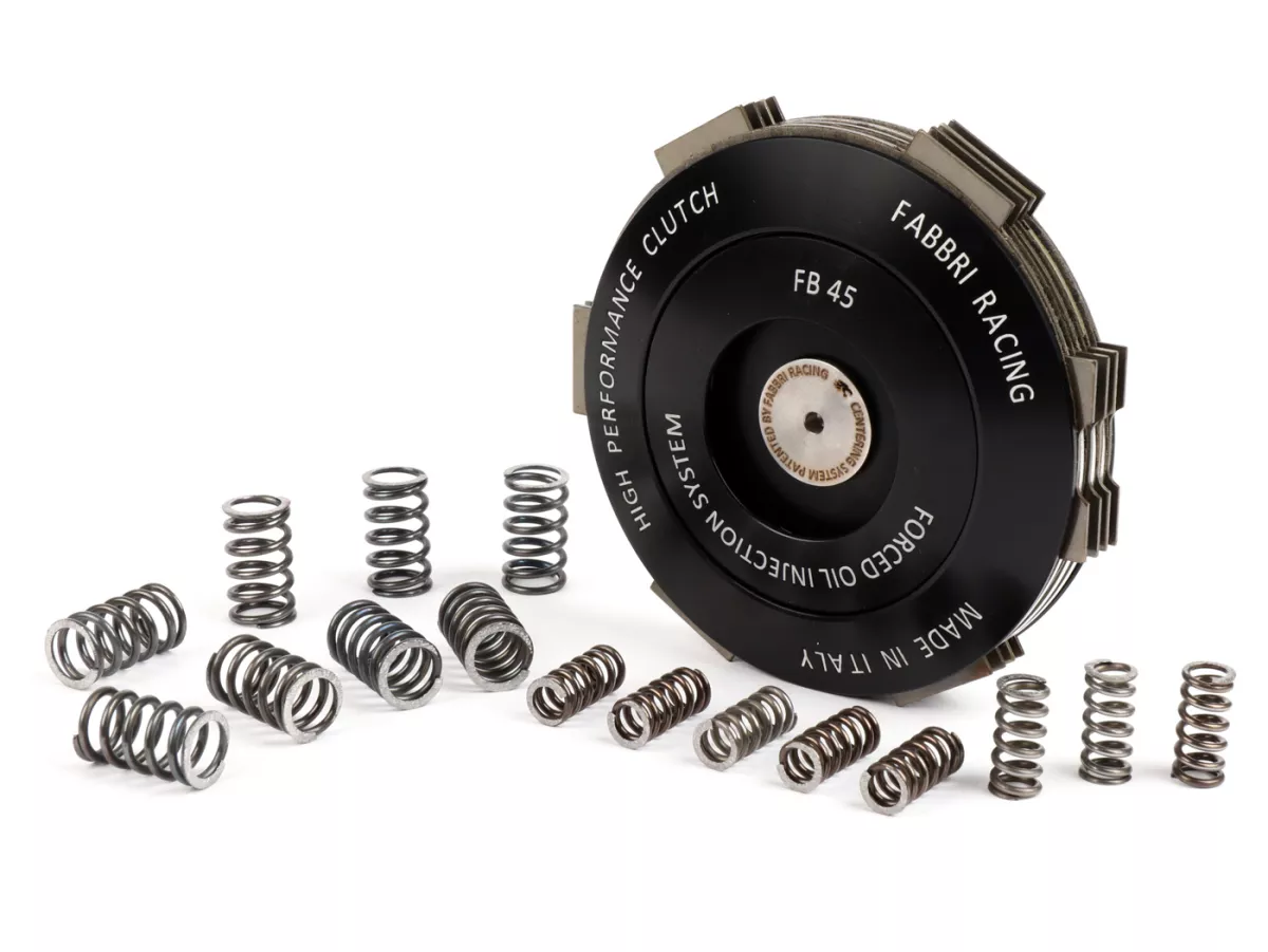 Koppeling -FABBRI RACING FB45- Vespa V50, V90, SS50, SS90, PV125, ET3, PK50, PK80, PK50 S, PK80 S, PK125 S, PK50 XL, PK125 XL, ETS, PK50 HP, PK50 SS