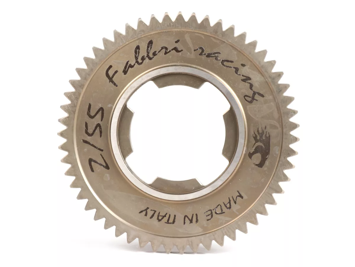 Engranaje 1 -FABBRI RACING, caja de cambios de 4 velocidades- Vespa PK S, PK XL1, PK XL2, ETS, V50 (V5A1T a partir del nº 69444), Special (V5B3T a partir del nº 94315), Elestart (V5B4T a partir del nº 1514), PV125 (VMA2T a partir del nº 150203), ET3 (VMB1