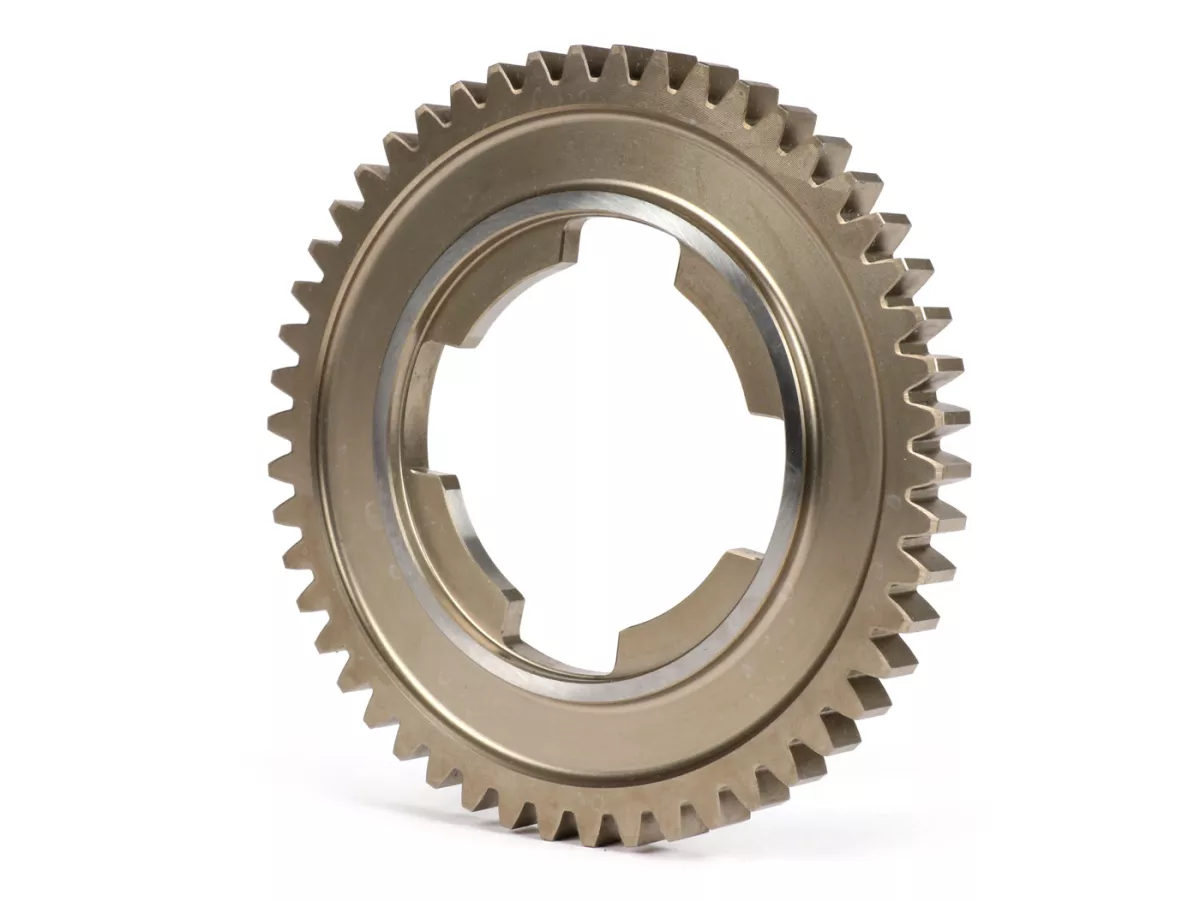 Versnelling 3 -FABBRI RACING, 4-versnellingsbak- Vespa PK S, PK XL1, PK XL2, ETS, V50 (V5A1T vanaf nr. 69444), Special (V5B3T vanaf nr. 94315), Elestart (V5B4T vanaf nr. 1514), PV125 (VMA2T vanaf nr. 150203), ET3 (VMB1T vanaf nr. 8161) - 50 tanden (std)