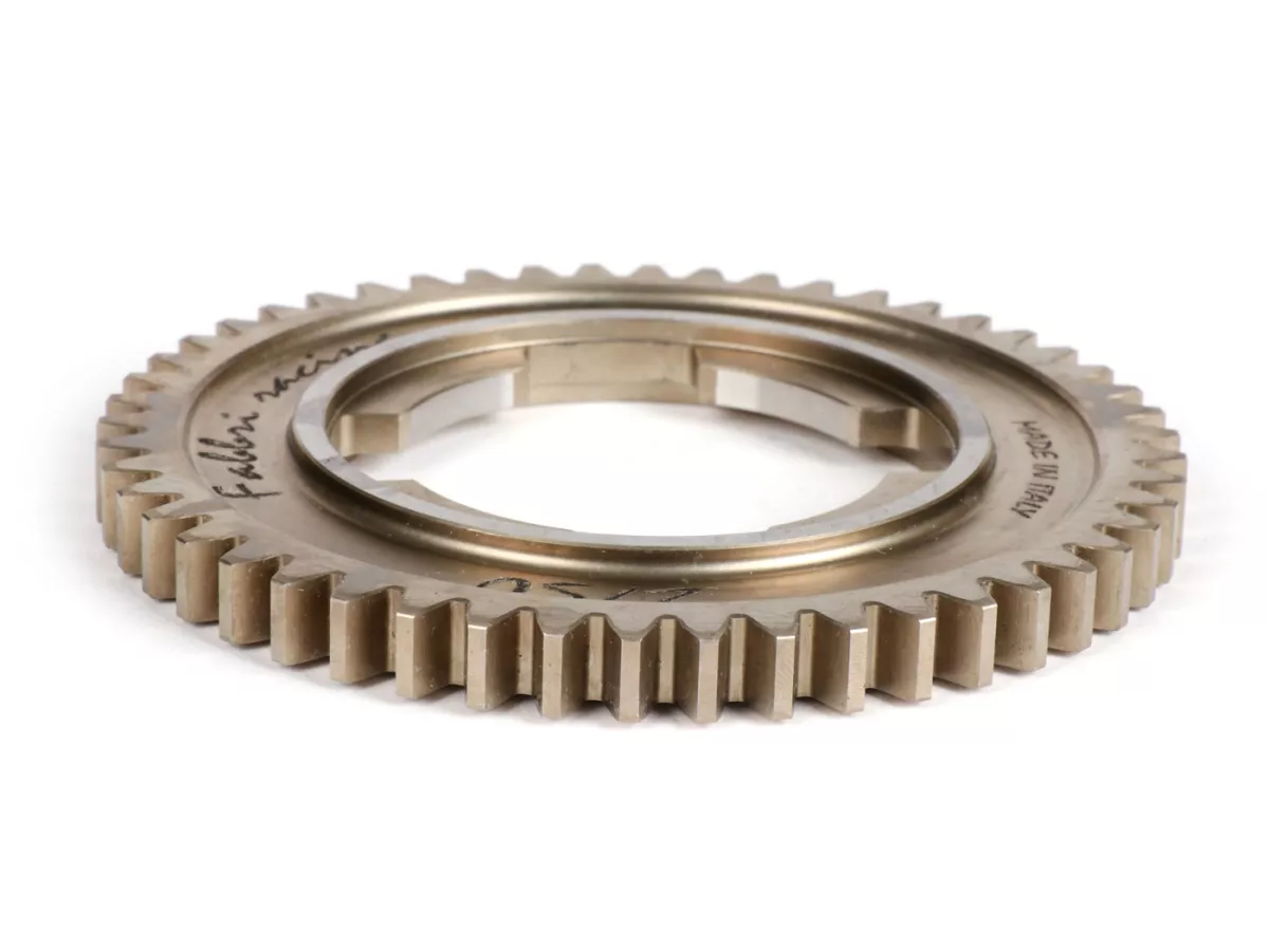 Versnelling 3 -FABBRI RACING, 4-versnellingsbak- Vespa PK S, PK XL1, PK XL2, ETS, V50 (V5A1T vanaf nr. 69444), Special (V5B3T vanaf nr. 94315), Elestart (V5B4T vanaf nr. 1514), PV125 (VMA2T vanaf nr. 150203), ET3 (VMB1T vanaf nr. 8161) - 50 tanden (std)
