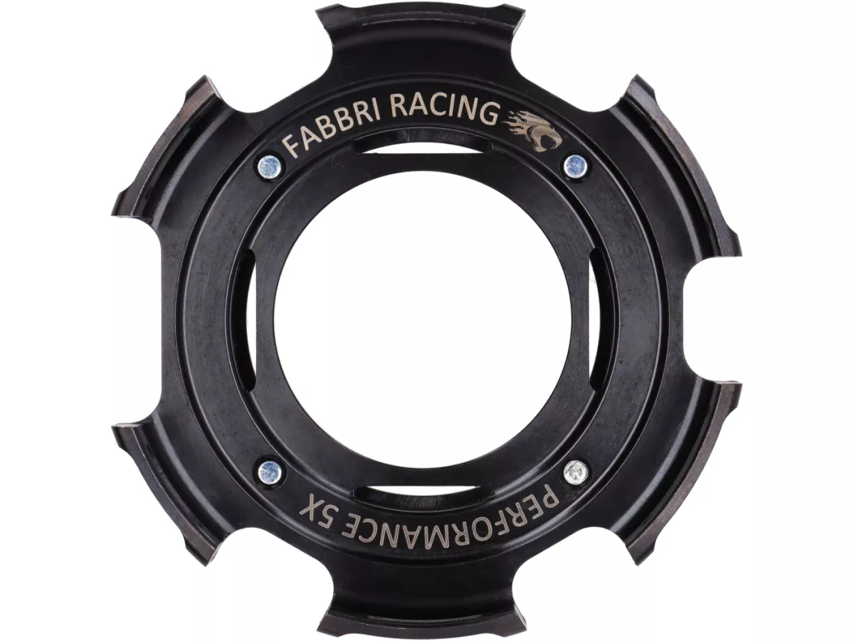 Keranjang kopling dengan kit perbaikan utama -FABBRI RACING, kinerja CNC untuk kopling 5-cakram FB5r - Vespa V50, V90, SS50, SS90, PV125, ET3, PK50, PK80, PK50 S, PK80 S, PK125 S, PK50 XL, PK125 XL, ETS, PK50 HP, PK50 SS