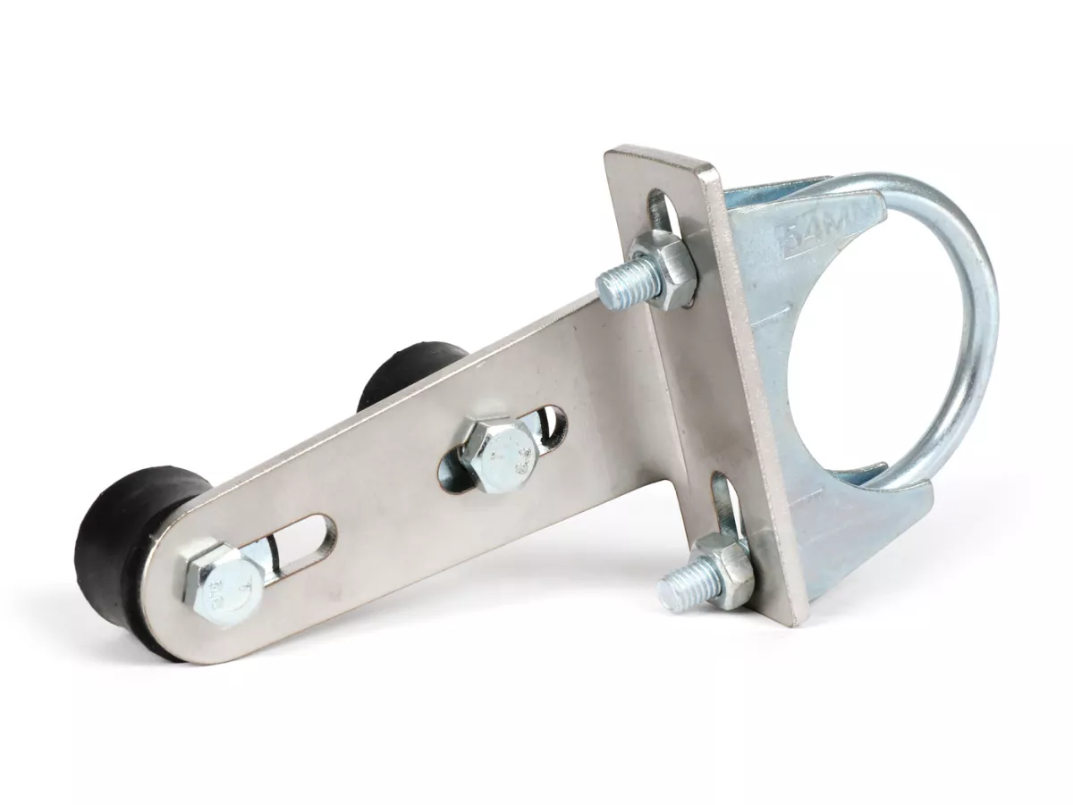 Exhaust bracket -FABBRI RACING short version (10cm)- Vespa V50, V90, PV125, ET3, PK