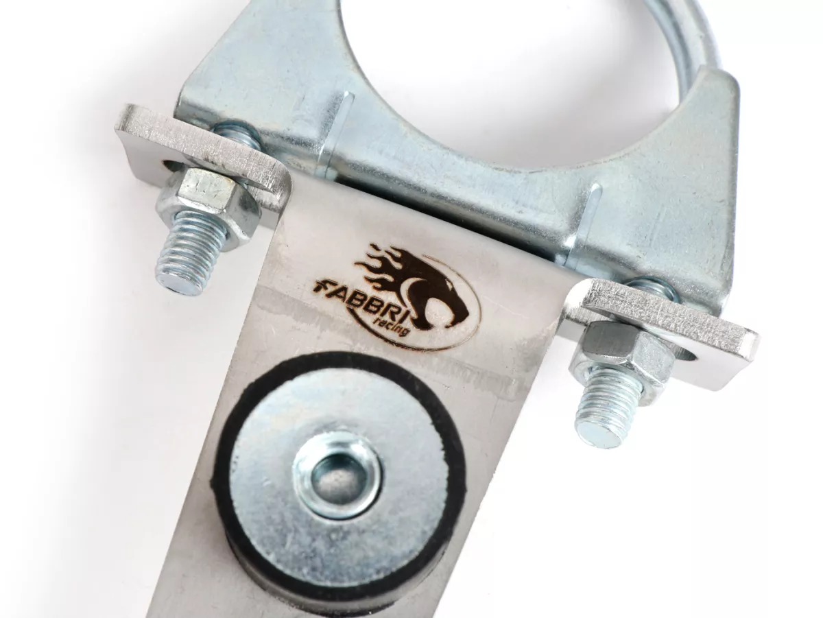 Exhaust bracket -FABBRI RACING short version (10cm)- Vespa V50, V90, PV125, ET3, PK