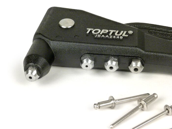 Pinze per rivettatura - Pinze per rivettatura cieca -TOPTUL- incl. 150 rivetti