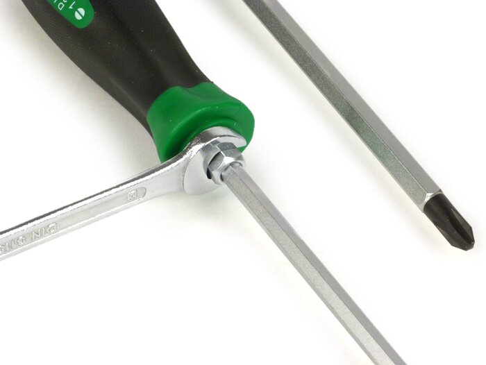 Obeng - Set obeng -TOPTUL Go-Thru- Berlubang: 5,5 mm, 6,5 mm, 8 mm - Phillips: PH1, PH2, PH3 - 6 buah