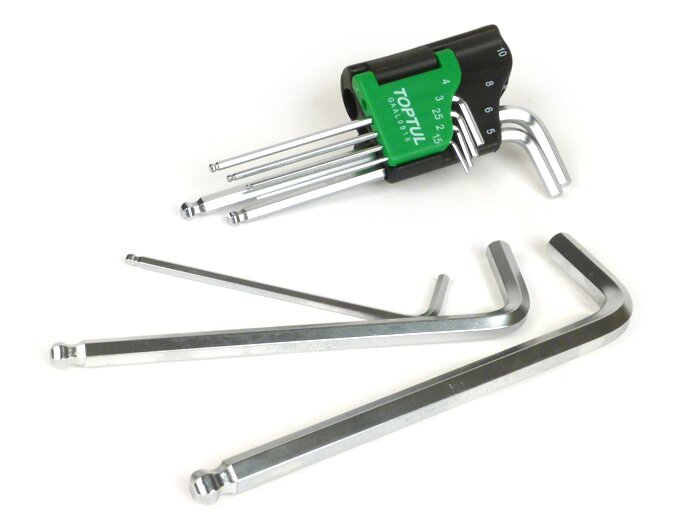 Allen key set -TOPTUL- 9 pcs