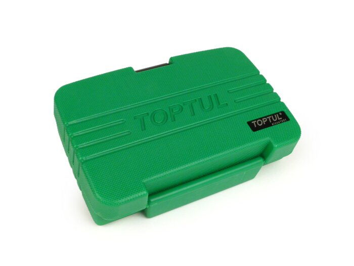 Dopsleutelset (ratelbox) -TOPTUL 1/4- 4mm-13mm + bits - 46 stuks