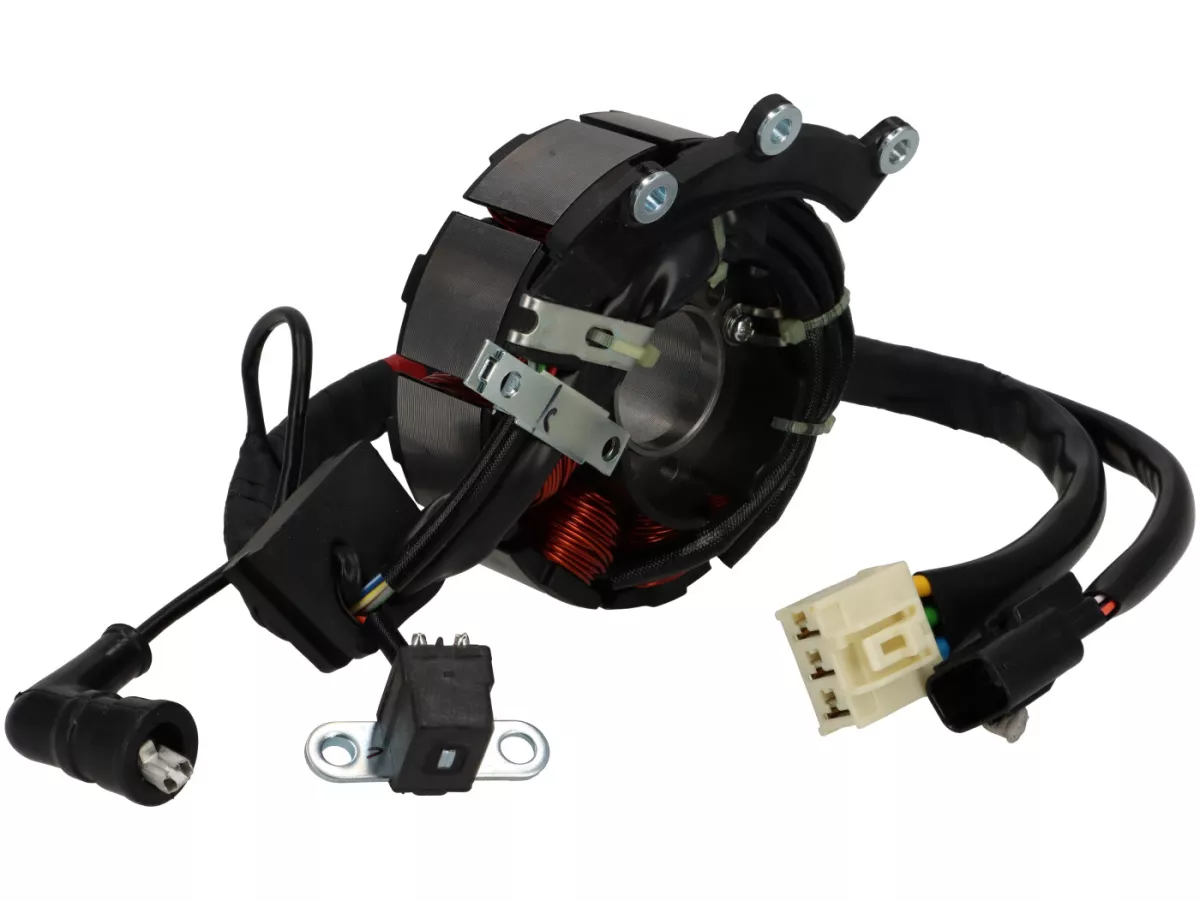 Ignition, stator only -PIAGGIO- Vespa GTS 125 (ZAPMD3200), Vespa GTS Super 125 (ZAPMD3200), Piaggio Medley 125 (RP8MB0100, RP8MA0120, RP8MA0131, RP8MD0100), Piaggio Medley 150 (RP8MB0200, RP8MA0210, RP8MA0220, RP8MA0231, RP8MD0200)