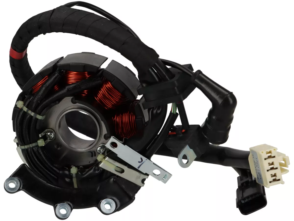 Ignition, stator only -PIAGGIO- Vespa GTS 125 (ZAPMD3200), Vespa GTS Super 125 (ZAPMD3200), Piaggio Medley 125 (RP8MB0100, RP8MA0120, RP8MA0131, RP8MD0100), Piaggio Medley 150 (RP8MB0200, RP8MA0210, RP8MA0220, RP8MA0231, RP8MD0200)