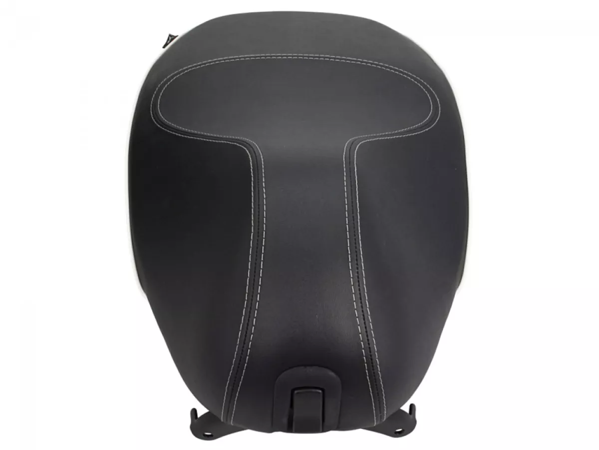 Seat -PIAGGIO- Vespa Sprint 50 - black/white stitches