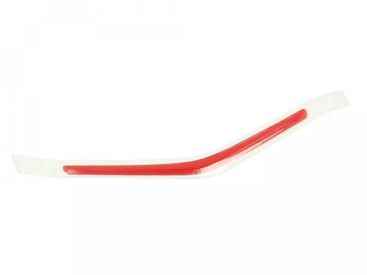Decorative strip for horn cover, middle, red -PIAGGIO- Vespa Sprint 125 (ZAPM81300, ZAPM81301, ZAPMA1300), Vespa Sprint 150 (ZAPM81401, ZAPMA1400), Vespa Sprint 50 (ZAPC53101, ZAPC53201, ZAPC53301, ZAPC53303, ZAPC536B)