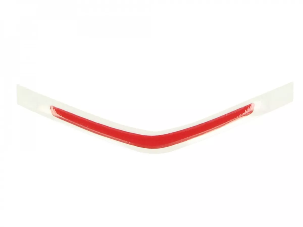 Decorative strip for horn cover, bottom, red -PIAGGIO- Vespa Sprint 125 (ZAPM81300, ZAPM81301, ZAPMA1300), Vespa Sprint 150 (ZAPM81401, ZAPMA1400), Vespa Sprint 50 (ZAPC53101, ZAPC53201, ZAPC53301, ZAPC53303, ZAPC536B)