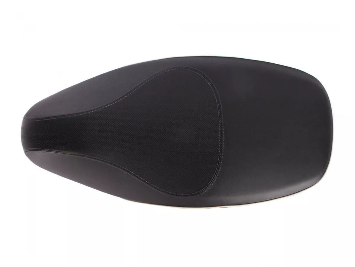 Banqueta -PIAGGIO- Vespa Sprint 50 (ZAPC53101, ZAPC53301, ZAPC53303, ZAPCA0101, ZAPCA0201, ZAPCA0103, ZAPC53201, ZAPCA0203, ZAPC536B) - Negro/costura blanca