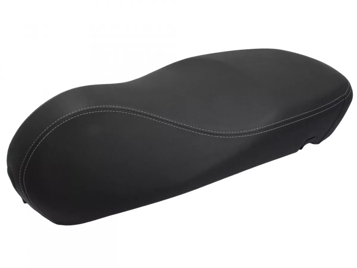 Selle -PIAGGIO, double, noir-. Vespa Primavera 125 (ZAPMA1100, ZAPMA1101, ZAPMD1100), Vespa Primavera 150 (ZAPMA1200, ZAPMA1201, ZAPMD120), Vespa Primavera 50 (ZAPCA0200)